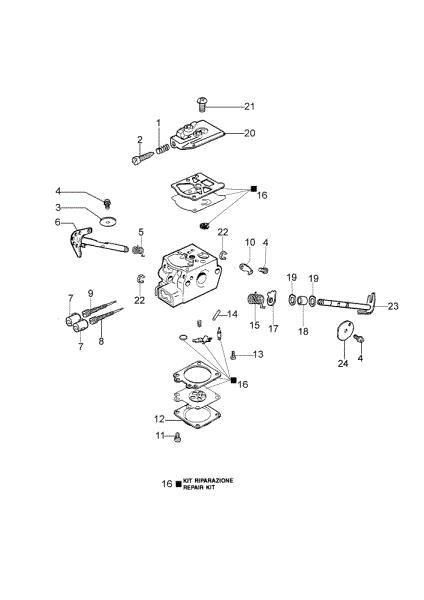 Carburador WT-780D 941 CX Motosierra