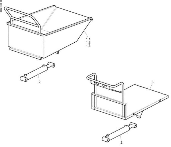 Caja CR 550 H (Export) Minitransportador