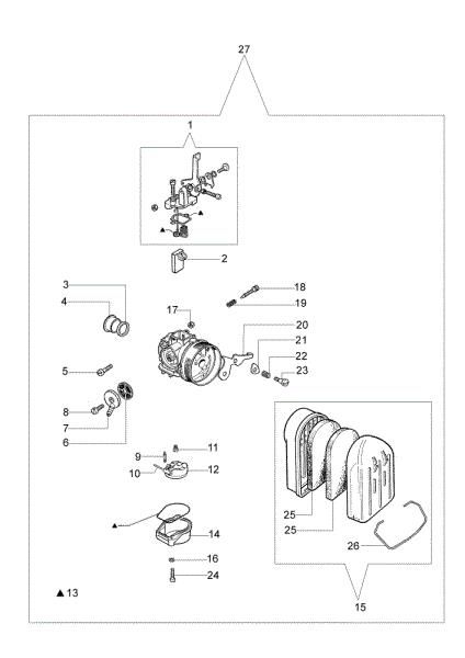 Carburador SHA14-12L SC 150 Carro pulverizador