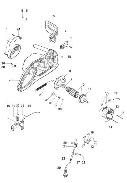 Motor eléctrico OM 2000 E Electrosierra