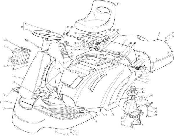 Carcasa OM 72C/12,5H Cat.2007 Tractor