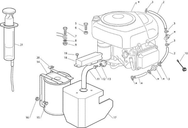 Motor OM 72C/12,5H Cat.2007 Tractor