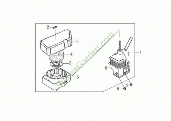 Air filter MOTORE K800 H (EURO 5) Engine