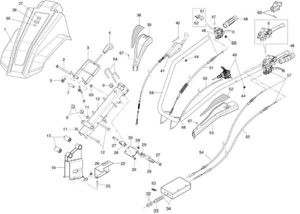 Columna y manillar FC 145 S Segadora