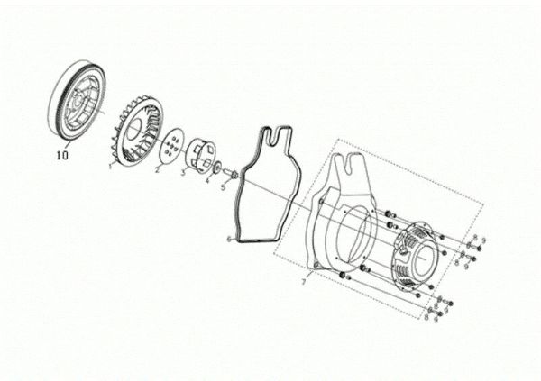 Grupo arranque MOTORE K7000 HDR (EURO5) Motor