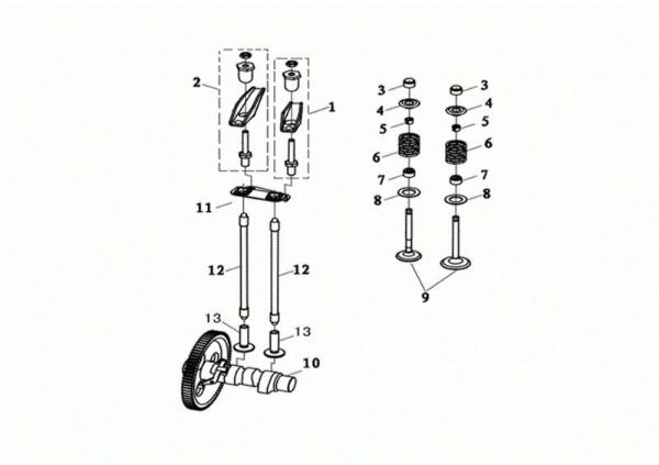 Valvulas MOTORE K7000 HDR (EURO5) Motor
