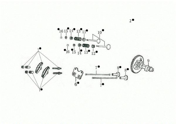 Valvulas MOTORE K1100 H (EURO5) Motor