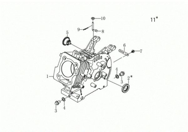 Carter motor MOTORE K900 HR (EURO5) Motor