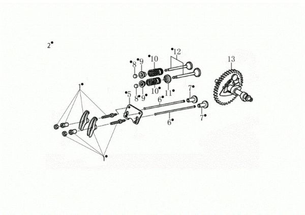 Valvula MOTORE K800 H (EURO 5) Motor K800H(EURO 5)