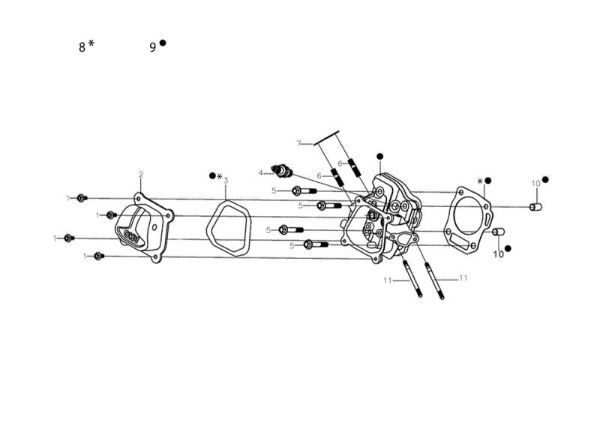Culata MOTORE K800 H (EURO 5) Motor K800H(EURO 5)