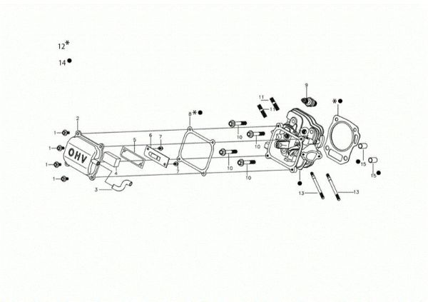 Culata MOTORE K900 H Motor