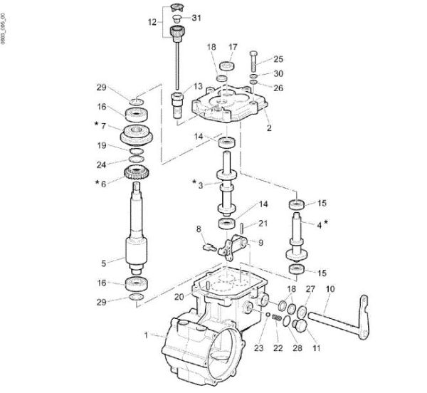 Engranajes (Cambio) (1/2) NTR 270 V (Fino/Until 2009) Minitransportador